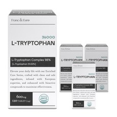 프랑드유로 L 트립토판 36000 [순도 99.4%] 세로토닌, 4박스, 120정