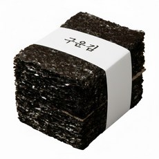 명식품본사 무조미 구운 곱창김 [중포장] 50매 쌈싸먹는김 구워진김, 1개, 210g