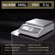 고정밀 전자저울 0.001g 실험실 주얼리 디지털 미세측정, 기본 모델명/품번, 사각 5kg 0.1g, 1kg