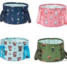 여행 물통 다용도 소형 방수 휴대용 물통 수납 이동식 바구니 세면대 접이식 양동이 차박 낚시 캠핑 야외, G type BL07632