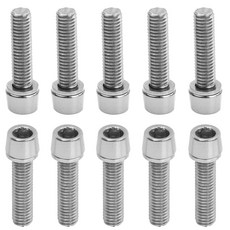 자전거 스탠드 볼트 10개 M5 x 20mm 자전거스탠드고정, 은색. 은빛., 1개
