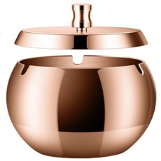 비오엠 냄새차단 스테인리스 재떨이 대형, 1개, 로즈골드