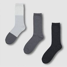 [JAJU] 자주 남 고침 수면 양말 3족_그레이
