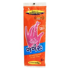 마미손 고무장갑 S, 핑크, 소(S), 5개