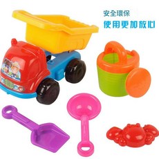 兒童夏季沙灘戲水玩具套裝 安全環保, 103 - 4沙灘車 紅色, 4g, 1個