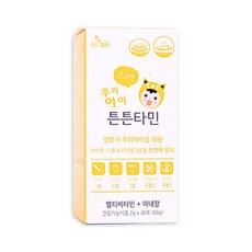 더데이 우리아이 튼튼타민 면역증진 멀티비타민 미네랄 아기비타민D 어린이집 키즈 두돌아기 망고맛, 30회분, 1박스