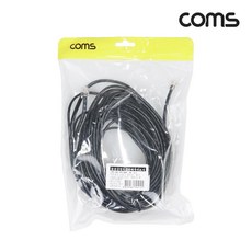컴스 C0412 전화선 케이블 6P4C 10M 블랙