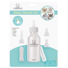 日初 Sunrise【現貨】CONNEXION 美國貝克 小護士奶瓶 矽膠寵物奶嘴 幼犬 幼貓 寵物奶瓶 60ml, 1個, CONNEXION小護士奶瓶組-60ml