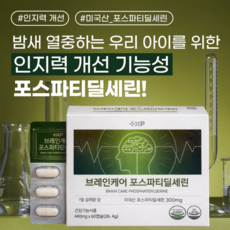 [어떤약사] 인지력개선 브레인 브레이닝 포스티딜세린 캡슐, 1개, 120정