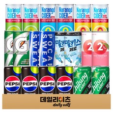 제로칼로리 6종+이온음료 3종 총 20캔 믹스세트, 1세트, 245ml