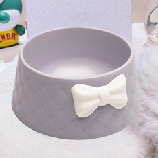 보석함 실리콘몰드 크리스탈 수납함 캔들몰드 몰드 리본, 보우노트 그레이, 500ml