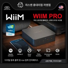 WiiM Pro 스트리머 프리앰프 와이파이 리시버 및, 기본 색상