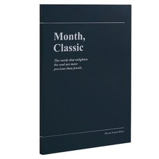 2026 워너디스 클래식 먼슬리 플래너 다이어리, 이브닝 네이비, 1개