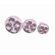 大祺百貨 繡球花彈簧壓模 翻糖工具 壓花模具 烘培裝飾 三件套裝, 白色, 1套