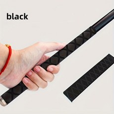 1M 논슬립 열수축 튜빙 낚싯대 DIY 5색 핸들 절연 방수 라켓 그립 15-50MM, Black