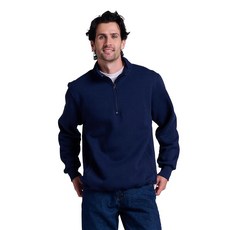 Russell Athletic 남성용 드라이 파워 기모 1/4 길이의 지퍼가 달려있는 집업 후리스 네이비 XX-Large 173892