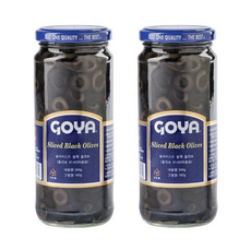 고야 슬라이스드 블랙 올리브, 2개, 344g