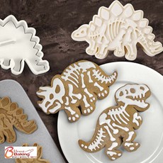 SL쿠키커터 스템프 쥬라기 공룡뼈 3종 세트, 1세트