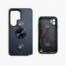 래셔널 오토바이 자석 충전 범퍼케이스 배달용품, S26플러스, 검정