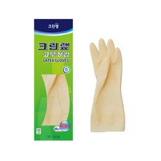 크린랩 고무장갑es, 백색, 미니(XS), 10개