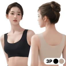 레비아 심리스브라 노와이어 패드일체형