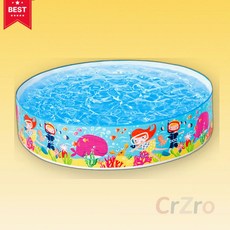 인텍스 원형 풀장 122 25cm 수영장 물놀이 간이 미니 베란다 홈캉스 여름 휴가 피서
