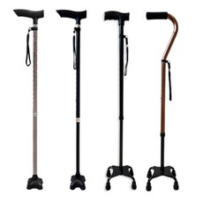 MDD 세발 지팡이 미끄럼방지 높이조절가능, 무빙 블랙