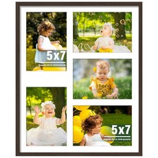 DUENPY 31.9x33.1cm12.2x13.1인치 폴라로이드 콜라주 프레임 폴라로이드 5.1x7.6cm2x3인치 미니 즉석 프린트 사진 12개의 구멍이 있는 미니 액자, 13 x 16, 호두