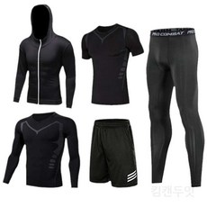 축구긴바지 남성 겨울 기모 러닝 레깅스 세트복 U51