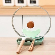 물결샵 냄비뚜껑 조리도구 받침대 홀더 거치대 젓가락 주방용품 국자, 핑크, 1개