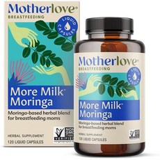 Motherlove More Milk Moringa 마더러브 모어 밀크 모링가 120캡슐, 120정, 1개