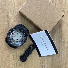 彈力繩潛水指北針指南針 強磁靈敏夜光潛水指北針 伸縮式指北針 水肺潛水, 黑色, 1個