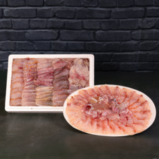 신안군 홍어 싱싱하고 부드러운 홍어회 450g, 1박스, 4단계 완전삭힌 홍어 450g