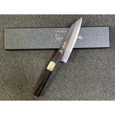 工具家達人 日本製 越前 黒崎優 劍行廚刀 新月光 VG XEOS鋼材 多用途料理刀, 1個, Black