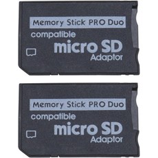 SING F LTD 2pcs 마이크로 SD to Duo 메모리 카드 어댑터 슬롯 라이저 홀더 소니 카메라 PSP 콘솔 000 2000 3000과 호환됨