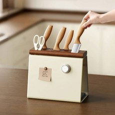 마술사 프리미엄 느티나무 칼꽂이 통풍형, 1개, 크림 화이트 대형