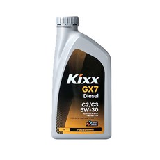 킥스 KIXX GX7 C2C3 5W30_1L 디젤 엔진오일, 5W-30, 1개, 1L