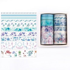 올리브파티 빈티지 감성 다꾸 마테 마스킹테이프 10개 세트, 2세트, H형