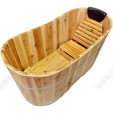 편백나무 반신욕기 훈증기 히노끼 욕조 전신 목욕통 간이 사우나 가정용, 갈색 히노키탕 130x60x65cm