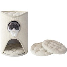 貓咪樹塔 附圓形軟墊, doter 寵愛物語-CT129月光小憩貓跳台, 1個