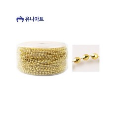 MB7 롤체인줄 8024 금색 원형비즈