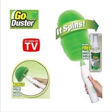 go duster 電動雞毛撣子 灰塵刷 多功能無線除塵器 家用清潔好幫手, 1個