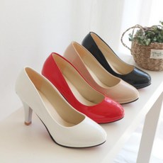 여성 빅사이즈 직장인 8.5cm 구두 펌프스 하이힐