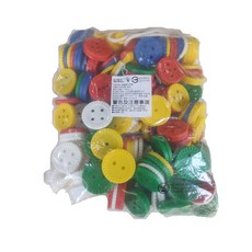 USL 堆高小鈕扣穿線遊戲 220PCS 手眼協調教具, 1個