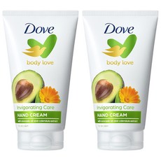 도브 바디러브 인비고레이팅 케어 핸드크림 아보카도 앤 자스민 향, 75ml, 2개