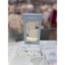 [압소바][해피랜드] 아기손수건 /신생아부터 꼭 필요한 가제 손수건 세트 /부드러운 자가드 원단의 무형광 제품 /겨울철 스카프로 쓰기에도 GOOD*푸팬더손수건*