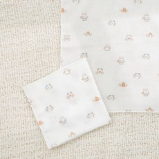 리에또 밤부 엠보 가제 무형광 아기 신생아 손수건, 쿠잉, 5개