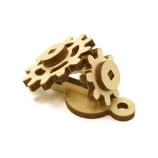 마이즈 놀이 피젯기어-02 PL-10 목재 조립키트 친환경 MDF소재 국내제작 1개, 나무색