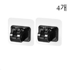 압축봉 고정 거치 홀더 브라켓, 4개, 검은색