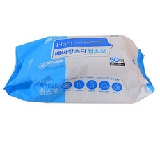 걸레 베이킹소다 청소포 50P, 1